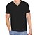 Camiseta Aramis Pima Cosmo 2 Gola V Preto Masculino - Imagem 1