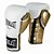 Luva de Boxe Everlast PowerLock Laces Branco e Dourado - Imagem 1