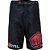 Bermuda Koral Fight Pro Preto e Vermelho - Imagem 1