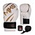 Kit de Boxe Luva + Bandagem MKS New Champion Branca e Dourada - Imagem 1