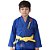 Kimono Jiu Jitsu Koral Infantil Trançado Azul - Imagem 1