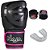 Kit Luva de Boxe Naja Black Line Preto com Rosa + Bandagem + Bucal - Imagem 1