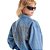 Jaqueta Jeans Myft Bomber Cropped AV23 Azul Feminino - Imagem 3
