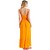 Vestido Sarja Myft Super Midi De Alça AV23 Laranja Feminino - Imagem 2