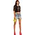 Camiseta Cropped Lança Perfume De Paetê AV23 Preto Feminino - Imagem 3
