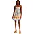 Vestido Curto Lança Perfume Evasê AV23 Off White Feminino - Imagem 3