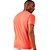 Camiseta Acostamento Gola V Elastano O23 Laranja Masculino - Imagem 2