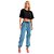 Calça Jeans Easy Lança Perfume Jogging IV23 Azul Feminino - Imagem 4