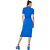 Vestido Colcci Canelado Slim OU23 Azul Feminino - Imagem 4
