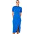 Vestido Colcci Canelado Slim OU23 Azul Feminino - Imagem 1