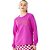 Moletom Colcci Estampado Comfort OU23 Roxo Feminino - Imagem 1