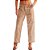 Calça Sarja Lança Perfume Reta Relaxed Low Bege Feminino - Imagem 1
