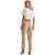 Calça Sarja Lança Perfume Reta Relaxed Low Bege Feminino - Imagem 4