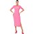 Vestido Colcci Canelado OU23 Rosa Feminino - Imagem 1