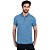 Camiseta Polo Aramis Piquet Mouline IN23 Azul Masculino - Imagem 1