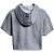Camiseta Under Armour Project Rock Fleece Cinza Feminino - Imagem 6