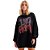 Vestido Lança Perfume Moletom Oversized IN23 Preto Feminino - Imagem 1