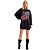 Vestido Lança Perfume Moletom Oversized IN23 Preto Feminino - Imagem 4