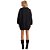 Vestido Lança Perfume Moletom Oversized IN23 Preto Feminino - Imagem 5
