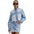Jaqueta Jeans Easy Lança Perfume Cropped AI23 Azul Feminino - Imagem 1