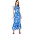 Vestido Linho Colcci Estampado IN23 Azul Feminino - Imagem 1