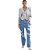 Calça Jeans Lança Perfume Reta Relax High AI23 Azul Feminino - Imagem 3