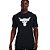 Camiseta Under Armour Prjct Rock Brahma Bull Preto Masculino - Imagem 1