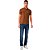 Camisa Polo Acostamento Basic IN23 Marrom Masculino - Imagem 3