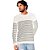 Suéter Acostamento Tricot Listrado IN23 Off White Masculino - Imagem 1