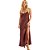Vestido Super Midi Lança Perfume Slip VE24 Marrom Feminino - Imagem 1