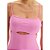 Vestido Curto Easy Lança Perfume Cut Out VE24 Rosa Feminino - Imagem 4