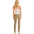 Calça Sarja Lança Perfume Diana High VE24 Bege Feminino - Imagem 4