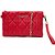 Bolsa Crossbody Lança Perfume Matelasse VE24 Vermelho Feminino - Imagem 3