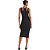 Vestido Midi Easy Lança Perfume Nadador VE24 Preto Feminino - Imagem 2