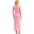 Vestido Super Midi Lança Perfume Torção VE24 Rosa Feminino - Imagem 2