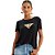 Camiseta Easy Lança Perfume Estampado VE24 Preto Feminino - Imagem 1