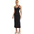 Vestido Midi Easy Lança Perfume Alça VE24 Preto Feminino - Imagem 1
