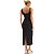 Vestido Midi Easy Lança Perfume Alça VE24 Preto Feminino - Imagem 2