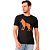 Camiseta Acostamento Wolf P24 Preto e Laranja Masculino - Imagem 1