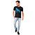 Camiseta Acostamento Wolf P24 Preto e Azul Masculino - Imagem 3