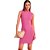 Vestido Curto Colcci Canelado P24 Rosa Feminino - Imagem 1