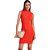 Vestido Curto Colcci Canelado P24 Vermelho Feminino - Imagem 1