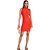 Vestido Curto Colcci Canelado P24 Vermelho Feminino - Imagem 3