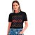 Camiseta Colcci Multi Logos P24 Preto Feminino - Imagem 1