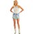 Shorts Jeans Lança Perfume Comfort S High VE24 Azul Feminino - Imagem 3