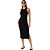 Vestido Midi Colcci P24 Preto Feminino - Imagem 1