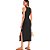 Vestido Colcci Canelado Slim P24 Preto Feminino - Imagem 2
