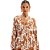 Vestido Curto Lança Perfume Florido VE24 Off White Feminino - Imagem 3