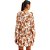 Vestido Curto Lança Perfume Florido VE24 Off White Feminino - Imagem 4