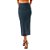 Saia Super Mid Easy Lança Perfume Slit AV24 Marinho Feminino - Imagem 1